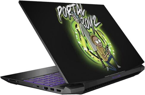 تصميمات حافظة الرأس مرخصة رسميًا من Rick and Morty Don't Touch My Stuff Graphics غطاء لاصق من الفينيل متوافق مع HP Pavilion 15.6" 15-dk0047TX in Kuwait