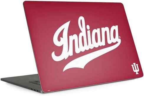ملصق Skinit للكمبيوتر المحمول متوافق مع جهاز MacBook Pro 15 بوصة مع شريط اللمس (2016-19) - تصميم IU Hoosiers المرخص رسميًا من جامعة إنديانا in Kuwait