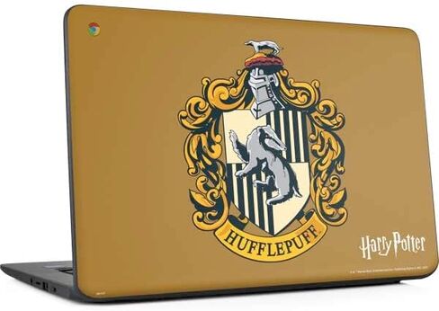 Skinit Decal Laptop Skin Compatible with Chromebook 14 G5 - Officially Licensed Warner Bros Hufflepuff House Crest Design in Saudi Arabia