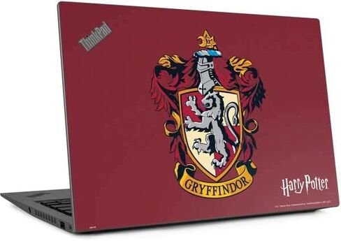 Skinit Decal Laptop Skin Compatible with Thinkpad X1 Carbon (6th Gen 2018) - Officially Licensed Warner Bros Gryffindor House Crest Design in Saudi Arabia
