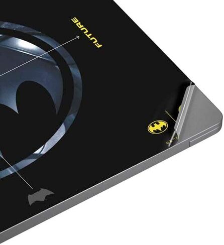 ملصق Skinit للكمبيوتر المحمول متوافق مع الكمبيوتر المحمول العالمي 17 بوصة (13.8 × 10 بوصة) - مرخص رسميًا من Warner Bros The Flash Movie: تصميم شعارات Batman Multiverse in Kuwait
