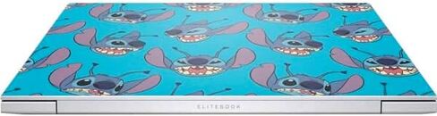 Skinit Decal Laptop Skin Compatible with EliteBook 840 G9 - Officially Licensed Disney Lilo and Stitch Face Expression Pattern Design in Saudi Arabia