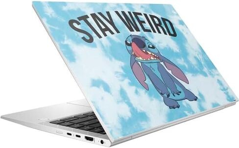 Skinit Decal Laptop Skin Compatible with EliteBook 840 G9 - Officially Licensed Disney Lilo and Stitch Face Expression Pattern Design in Saudi Arabia
