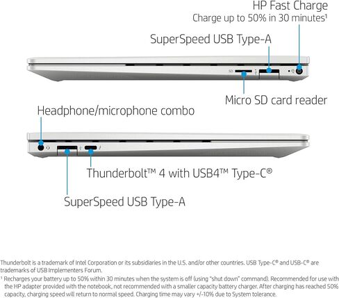 كمبيوتر محمول HP Envy 13 2022 شاشة 13.3 بوصة FHD 1920 x 1080 Intel Core i5-1135G7، رباعي النواة، Intel Iris Xe Graphics، 8 جيجابايت DDR4، 256 جيجابايت SSD، لوحة مفاتيح بإضاءة خلفية، Thunderbolt 4، بصمة الإصبع، Wi-Fi 6، Windows 11 Home in Kuwait