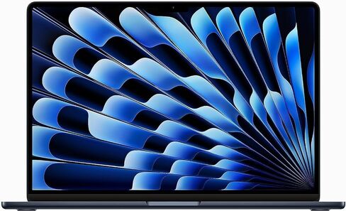 2023 Apple MacBook Air مع شريحة Apple M2 (15 بوصة، ذاكرة الوصول العشوائي 24 جيجابايت، تخزين SSD 1 تيرابايت) (QWERTY English) منتصف الليل (متجدد) in Kuwait