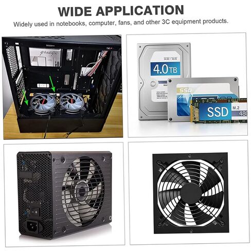 60pcs Computer Case Cooling Fan Screw Set Carbon Steel Air Cooler Mount Screws Compatible with PC Fans for Desktop Assembly and Repair in Saudi Arabia