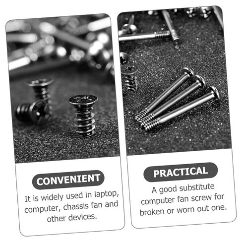 60pcs Computer Case Cooling Fan Screw Set Carbon Steel Air Cooler Mount Screws Compatible with PC Fans for Desktop Assembly and Repair in Saudi Arabia