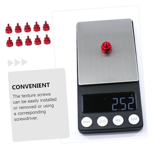10 Pcs Red Aluminum Alloy Knurled Thumbscrews 6#-32 Thread Computer Chassis Screws Replacement for PC Case Side Panel and Motherboard Accessories in Saudi Arabia