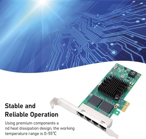 GOWENIC PCI Express Network Card, Wide Application, High Performance, Stable Transmission, Reliable Operation, for Server Desktop PC in Saudi Arabia