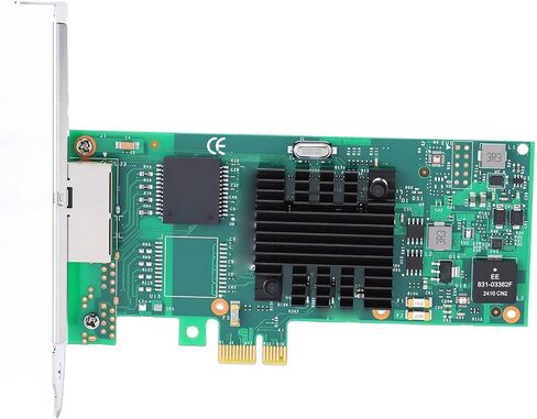 GOWENIC Gigabit Ethernet Network Card, PCIE 2.1 x1 Network Adapter with Dual RJ45 Ports and 350AM4 Chip Support, for Server Desktop PC Industrial Applications in Saudi Arabia