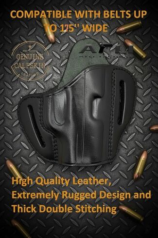 حافظة جلدية Sig P365 OWB - حافظة مسدس بحزام حمل مخفي مصنوعة يدويًا - لمسدسات Sig P365 وX وXL وSAS وMacro / / Rgr LCP LC9s EC9s / Kahr CW9 / S&W CSX Pistols - حافظات الفطائر P365 in Kuwait