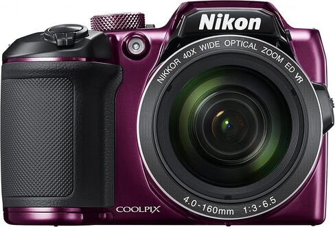 كاميرا Nikon COOLPIX B500 الرقمية بدقة 16 ميجابكسل وتكبير بصري 40x مع شبكة Wi-Fi مدمجة - (برقوقي) - (الإصدار الدولي) in Saudi Arabia
