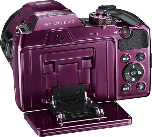 كاميرا Nikon COOLPIX B500 الرقمية بدقة 16 ميجابكسل وتكبير بصري 40x مع شبكة Wi-Fi مدمجة - (برقوقي) - (الإصدار الدولي) in Saudi Arabia