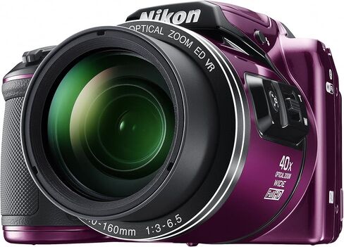 كاميرا Nikon COOLPIX B500 الرقمية بدقة 16 ميجابكسل وتكبير بصري 40x مع شبكة Wi-Fi مدمجة - (برقوقي) - (الإصدار الدولي) in Saudi Arabia