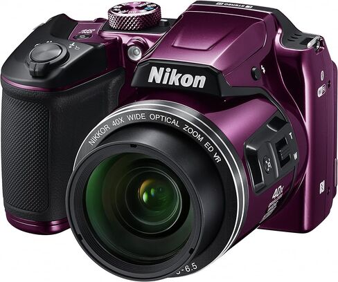 كاميرا Nikon COOLPIX B500 الرقمية بدقة 16 ميجابكسل وتكبير بصري 40x مع شبكة Wi-Fi مدمجة - (برقوقي) - (الإصدار الدولي) in Saudi Arabia
