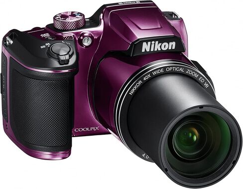 كاميرا Nikon COOLPIX B500 الرقمية بدقة 16 ميجابكسل وتكبير بصري 40x مع شبكة Wi-Fi مدمجة - (برقوقي) - (الإصدار الدولي) in Saudi Arabia