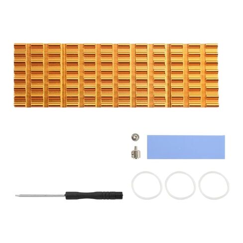 M.2 الحالة الصلبة محرك الأقراص الصلبة المبرد رقيقة جدا مشعاع ألومنيوم نقي برودة ل M.2 2280 PCI-E NVME SSD القرص جديد 2026 الإلكترونية والملحقات in Kuwait