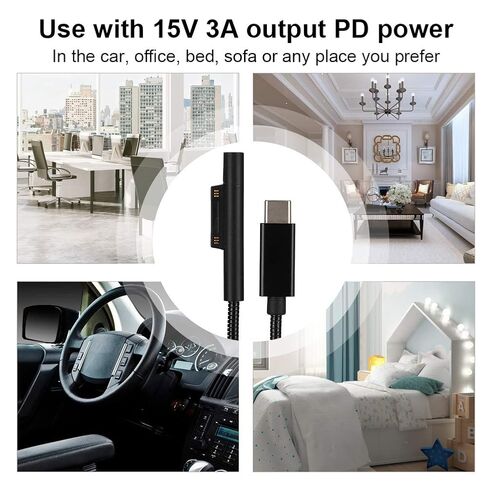 ASHATA 15V 3A Tablet Charger Cable Replacement Charging Cable Charger Cord for PRO3 / 4/5 / 6 / Book / BOOK2 / in Saudi Arabia