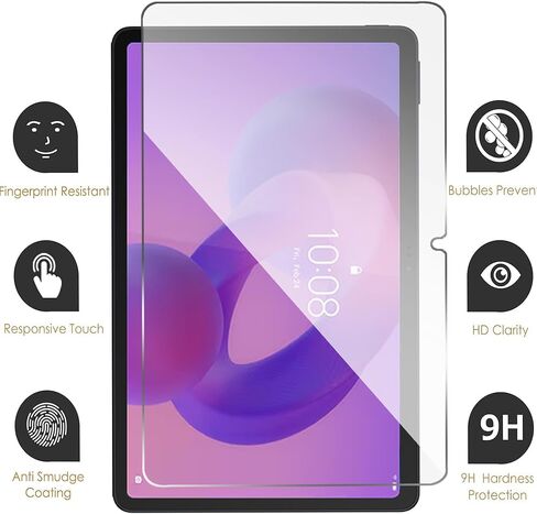 واقي شاشة مكون من قطعتين لجهاز Lenovo Idea Tab Plus 12.1 بوصة / Lenovo Tab K12 (2025)، واقي غشاء من الزجاج المقوى لجهاز Lenovo Idea Tab Plus/Tab K12 (TB361FU/TB361ZU) in Kuwait