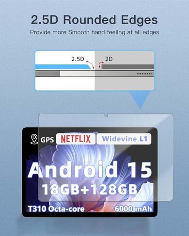 Screen Protector for Raemond K70 Android 15 Tablet 10 inch, 9H Hardness Tempered Glass for Raemond K70 Android 15 Tablet Anti-Scratch, Bubble Free, HD Clarity in Saudi Arabia