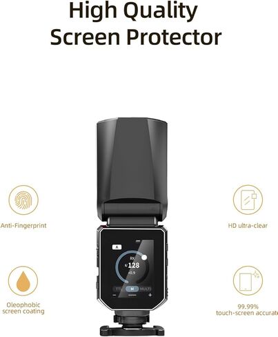 Screen Protector for NEEWER Z3-S Hot Shoe Flash Speedlite, HD Soft Film Screen Protector for NEEWER Z3-S Touch Screen, Anti-Scratch, Touch Sensitive, Anti-Fingerprint, 2 Pack. in Saudi Arabia