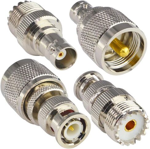 BNC ذكر التوصيل إلى 2X 4mm المزدوج الموز أنثى مقبس متفرع ملزم آخر RF اقناع محوري الفاصل موصل BNC الموز محول وBNC إلى UHF 4 نوع RF مجموعة موصل محوري BNC ذكر أنثى إلى UHF ذكر أنثى in Kuwait