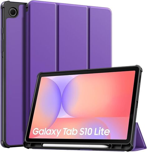TiMOVO Case for Samsung Galaxy Tab S10 Lite 10.9 Inch 2025 SM-X400/X406 with S Pen Holder, Slim Stand Soft TPU Back Protective Cover, Support Auto Wake/Sleep, Black in Saudi Arabia