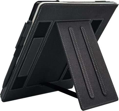 حافظة مزدوجة لجهاز Onyx Boox Tablet Note Air 5 C/Note Air 4 C/Air 3 C (إصدار 2025/2024) غطاء جلد PU ممتاز مع خاصية النوم/الاستيقاظ التلقائي/حزام يد مزدوج/حامل قلم مرن (غابة ضبابية) in Kuwait