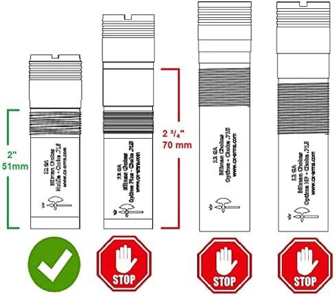 Compatible/Replacement Mobil Cal 12 Ga Black Ported Choke Tube Extended 5-Set by BillmanArsenal in Saudi Arabia