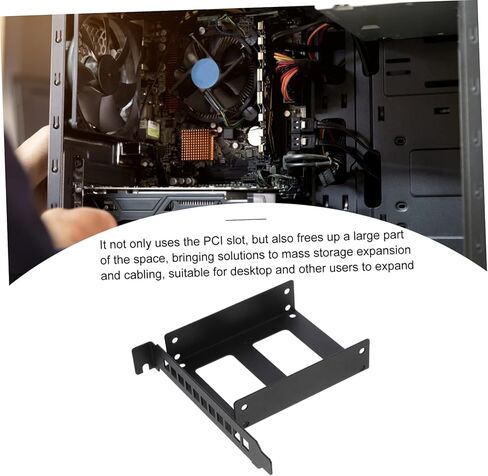 HOMSFOU 2pcs Pci Expansion Slot Bracket for Hard Drive Mounting Ssd Holder Easy Installation Compatible All and for Computer Cases and Internal Drive in Saudi Arabia