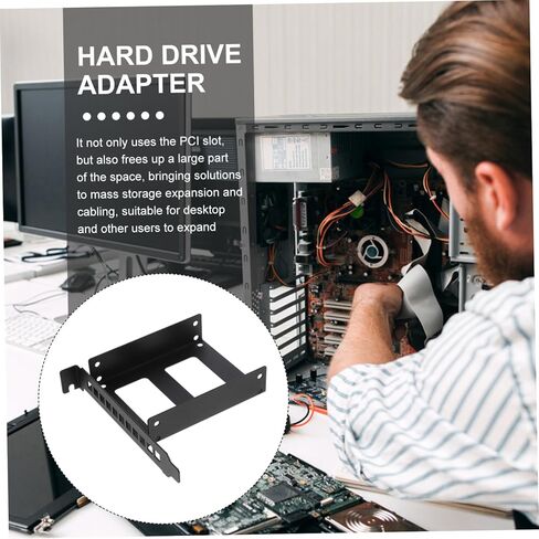 HOMSFOU 2pcs Pci Expansion Slot Bracket for Hard Drive Mounting Ssd Holder Easy Installation Compatible All and for Computer Cases and Internal Drive in Saudi Arabia