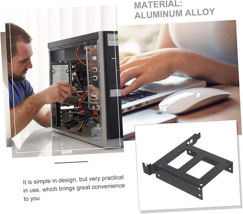 HOMSFOU 2pcs Pci Expansion Slot Bracket for Hard Drive Mounting Ssd Holder Easy Installation Compatible All and for Computer Cases and Internal Drive in Saudi Arabia
