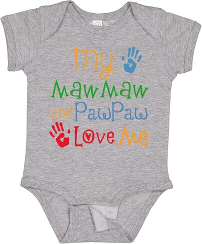 بدلة الأطفال Inktastic Mawmaw وPawpaw Love Me Baby in Saudi Arabia