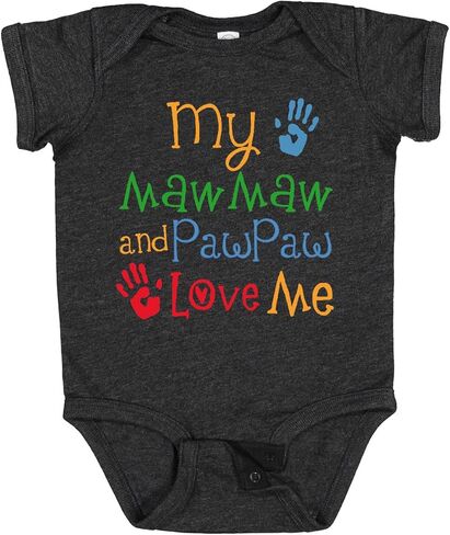 بدلة الأطفال Inktastic Mawmaw وPawpaw Love Me Baby in Saudi Arabia
