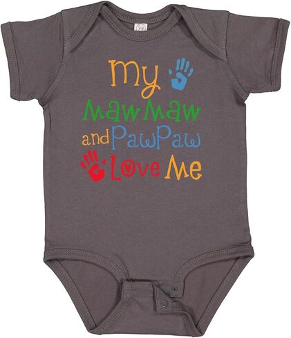بدلة الأطفال Inktastic Mawmaw وPawpaw Love Me Baby in Saudi Arabia