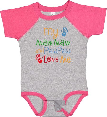 بدلة الأطفال Inktastic Mawmaw وPawpaw Love Me Baby in Saudi Arabia