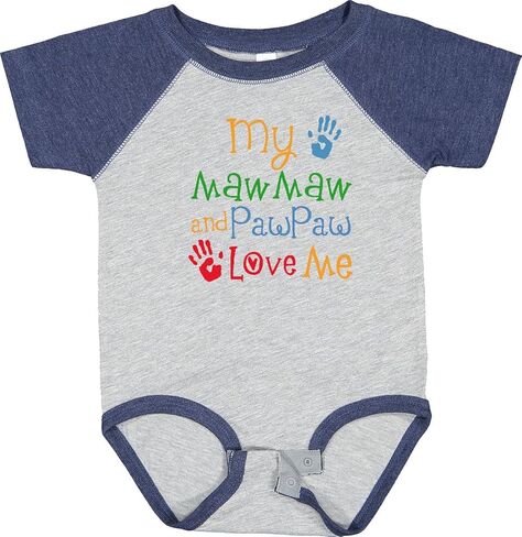 بدلة الأطفال Inktastic Mawmaw وPawpaw Love Me Baby in Saudi Arabia