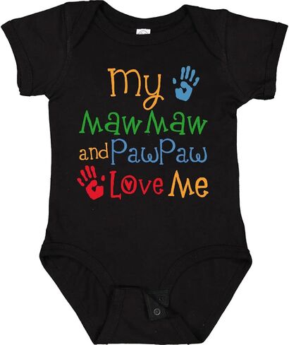 بدلة الأطفال Inktastic Mawmaw وPawpaw Love Me Baby in Saudi Arabia