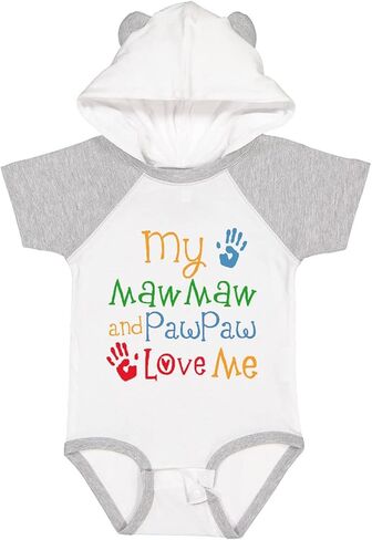 بدلة الأطفال Inktastic Mawmaw وPawpaw Love Me Baby in Saudi Arabia