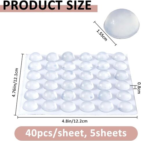 SUPERFINDINGS 3Sets 108Pcs Hemisphere Keyboard Keys Gap Expander Nail Protection Transparent Keyboards Stickers for Typing Protection for Women with Long Nails in Saudi Arabia