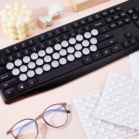 SUPERFINDINGS 3Sets 108Pcs Hemisphere Keyboard Keys Gap Expander Nail Protection Transparent Keyboards Stickers for Typing Protection for Women with Long Nails in Saudi Arabia