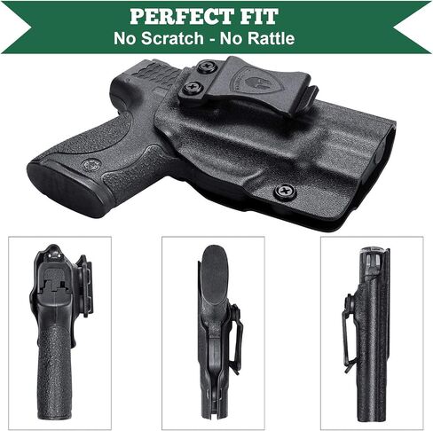 M&P 9 Shield M2.0 Integrated Crimson Trace RED/Green Laser NTS Holster - Not Fit M&P Shield and Crimson Trace Laser Install Separately - Inside Waistband Concealed Carry, Adj. Cant & Retention in Kuwait