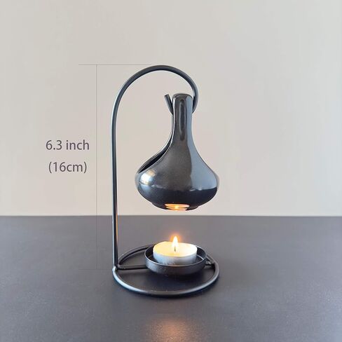 Black Tealight Wax Warmer, Essential Oil Warmer, Tea Light Candle Holder in Kuwait