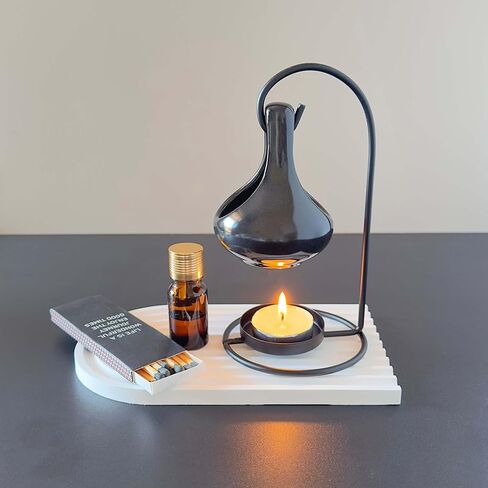 Black Tealight Wax Warmer, Essential Oil Warmer, Tea Light Candle Holder in Kuwait