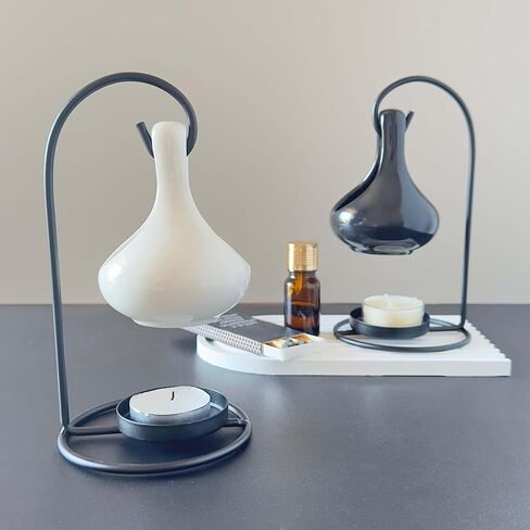 Black Tealight Wax Warmer, Essential Oil Warmer, Tea Light Candle Holder in Kuwait