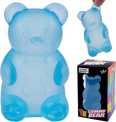 4 Pack Gummy Bear & Sugar Ball Designs, Anxiety Relief & Focus Toy, Maltose Filled Squeeze Toys for Sensory Play，Sensory Fidget Toys for Adults, Kids, Slow Rising Squishy Stress Ball in Kuwait