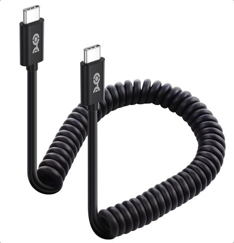Cable Matters 2-Pack Coiled USB C to USB C Cable 1-4 Feet, Up to [60W Charging, 480Mbps Data Transfer] Compatible with Apple CarPlay, Android Auto, USBC Charger Cable for iPhone 16/15, Galaxy S24 in Saudi Arabia
