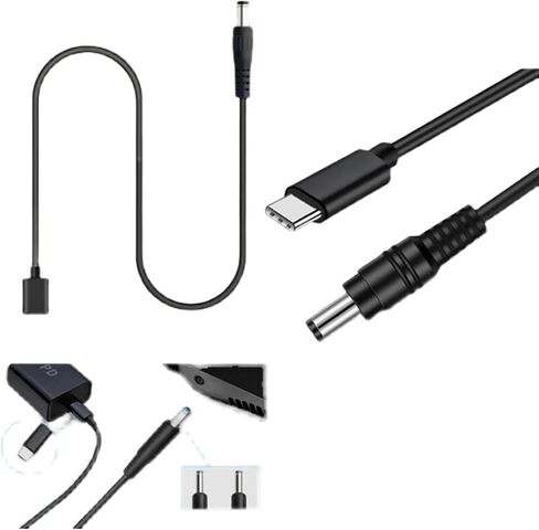 TypeC إلى كابل DC5V إلى 12V WiFi إلى Powerbank - كابل موصل مع 8 محولات لمودم موجه WiFi - كابل إمداد الطاقة PD TypeC DC5V إلى 12V 9V كابل الطاقة TypeC إلى DC-Jack محول in Kuwait