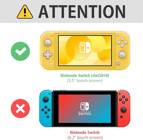 ProCase Carrying Case for Nintendo Switch Lite Bundle Nintendo Switch Lite Flip Cover with 2 Pack Tempered Glass Screen Protectors in Saudi Arabia