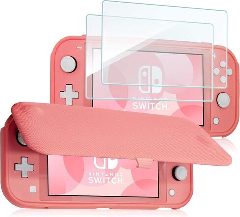 ProCase Carrying Case for Nintendo Switch Lite Bundle Nintendo Switch Lite Flip Cover with 2 Pack Tempered Glass Screen Protectors in Saudi Arabia